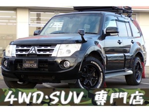 パジェロ 3.2 ロング エクシード ディーゼルターボ 4WD アルミ&タイヤ ルーフラック 社外マフラー