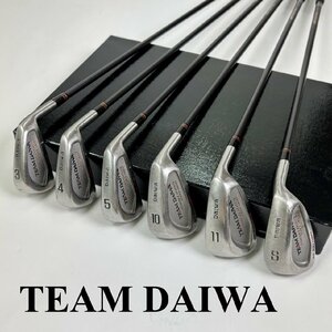 1円スタート Daiwa ダイワ TEAM Daiwa DG-601 COMPO アイアン #3 #4 #5 #10 #11 S 純正カーボンシャフト 中古 6本セット