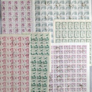3◆韓国切手　シート 5種類 362枚 1967年 消印あり コレクション KOREA おまとめ