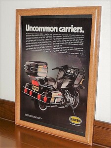 1981年 USA 洋書雑誌広告 額装品 BATES ベイツ サドルバッグ チャレンジャー・フェアリング / 検索用 HONDA GL1100 ホンダ ( A4サイズ ）