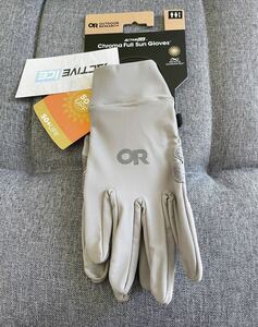 新品976　OUTDOOR　RESEARCH　温暖時期用トレッキンググローブ　薄手即乾　L　グレー