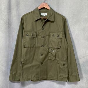 SASSAFRAS ササフラス GDU JACKET コットンポリ ミリタリー BDU シャツ ジャケット size.XS カーキ グリーン