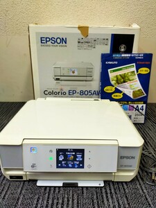 【EPSON/カラリオ/A4/EP-805AW/エプソン/インクジェットプリンター/動作品/浦R】