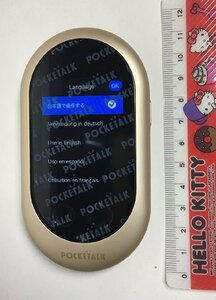 POCKETALK/ポケトーク ゴールド W1PGG AI通訳器 翻訳機-極美品-D2210