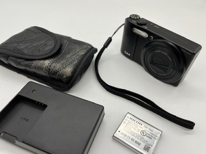 K1417▽ RICOH CX4 リコー ブラック コンパクト デジタルカメラ 光学 10.7倍 ズーム 28-300ｍｍ F3.5-5.6 (35mm換算値) 