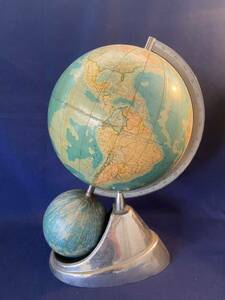マヒナ 地球儀 レトロ アンティーク インテリア 世界地図 学習 オブジェ 置物 日本語版 地理 格安　不用品