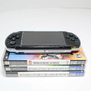 ジャンク ソニー PSP 本体 PSP-3000 バッテリーなし・ゲーム 3本セット 動作不良品