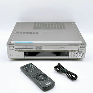 ★ 希少品 ★ SONY ソニー Hi8+VHS ビデオデッキ WV-H6 リモコン付き