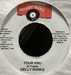 [ 7 / レコード ] Delly Ranks / Your Kru ( Reggae ) レゲエ 