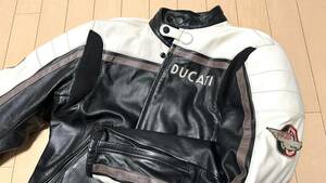 DUCATI DAINESE製 MECCANICA レザージャケット サイズ48　ドゥカティ ダイネーゼ 本革