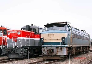 【鉄道写真】EF66 16（休車）＆DE10 1733 [0007778]