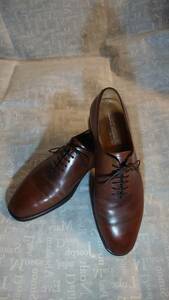 売切激安！FERRAGAMO TRAMEZZA フェラガモ　高級ライン　トラメッツァ　紳士靴　8.5　茶色　26.5〜27センチ！