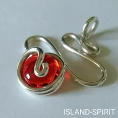 ISLAND-SPIRIT BIG WAVE RED 99.9 PENDANT