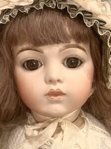 気まぐれセール！ブリュ・ジュン　リプロ　国内作家様作品　ビスクドール　フランス人形　65cm 本体のみ　西洋人形