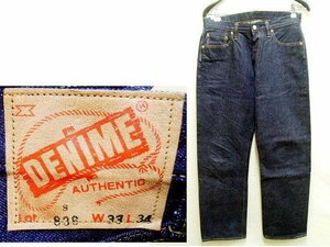 ◇即決[W33]ほぼ未使用品 リジッド DENIME XX TYPE ビンテージ復刻 レプリカ デニム パンツ■6380