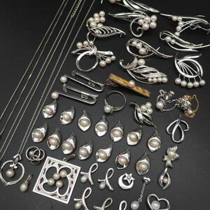 (MTM0501) 1円 ミキモト タサキ アクセサリー 大量 セット 真珠 パール ネックレス ペンダントトップ ブローチ 指輪 等 まとめて