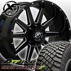 20x10J サーフ プラド タコマ XF OFFROAD XF219 20インチタイヤホイール ATTURO TRAIL BLADE XT 275/55R20 285/55R20 33x12.50R20