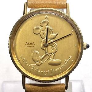 【稼働品】ALBA　アルバ　ミッキーマウス　V321-6110　クォーツ　時計　ディズニー メンズ/レディース　ユニセックス　