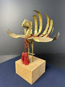 [KA344] 京都蔵出し 神輿飾り 神輿 鳳凰 真鍮製 金具 神輿 金属工芸 祭り