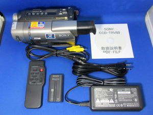安心10日保証 SONY CCD-TRV80 Hi8/8ミリビデオカメラ 美品 付属品付き 8ミリビデオテープのダビングすぐできます
