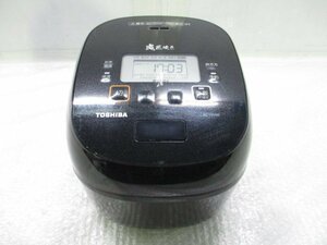 ◎TOSHIBA 東芝 真空IHジャー炊飯器 5.5合炊き 炎匠炊き RC-10VRR 2021年製 グランブラック ジャンク w3216