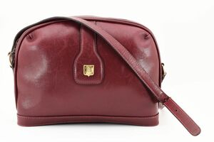 1円 CELINE ヴィンテージ セリーヌ レザー ショルダーバッグ 斜めかけ ポシェット ブラゾン トリオンフ ロゴ 24-1372