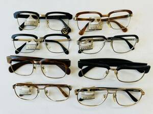 ☆1000円スタート☆　メーカー色々　ブローライン　メガネフレーム　８本セット　　めがね　眼鏡