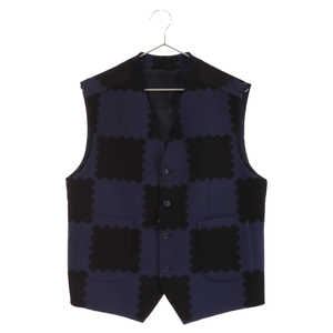 LOUIS VUITTON ルイヴィトン 22SS×NIGO Damier Vest ニゴ ダミエ柄 ジレ ベスト RM221M HE8 HME01W ネイビー