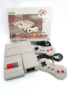 任天堂 Nintendo ファミリー コンピュータ AV仕様 本体 コントローラー HVC-NFF ファミコン FC 説明書欠品