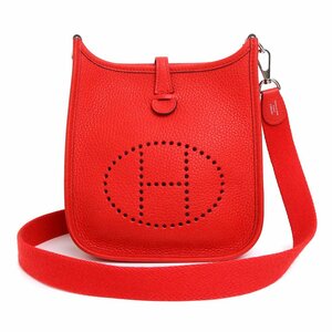 （未使用　展示品）エルメス HERMES エブリン エヴリン TPM アマゾン 16 ショルダーバッグ トリヨン レザー ルージュドゥクール レッド 赤