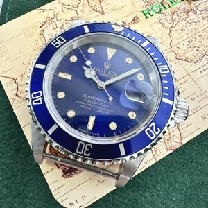 ROLEX ロレックス サブマリーナ デイト 青サブ ブルースチール 16610 ヴィンテージ 純正品 カスタム Submariner Date M番 一部補修部品含む