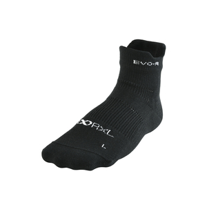 ☆ ブラック ☆ S(22-24cm) ☆ アールエル RｘL SOCKS RNS1003 EVO-FM ラウンド型ミドル丈 RｘL アールエル ソックス ランニング ショート