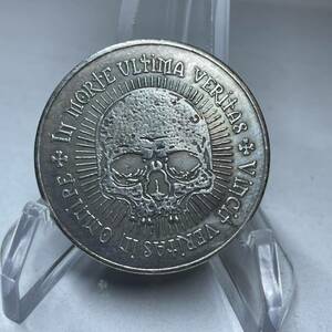 WX1445流浪幣 髑髏 天眼 鷹紋 外国硬貨 貿易銀 海外古銭 コレクションコイン 貨幣 重さ約21g
