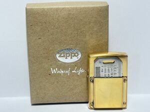 (84) ZIPPO ジッポ ジッポー オイルライター カッター 缶切り 定規 箱付き ゴールド系 喫煙グッズ