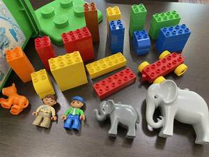 ★【1才半から ブロック】LEGO duplo(レゴ デュプロ) ぞうさんのバケツ 7614★パーツ揃っています。