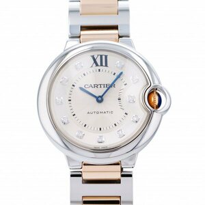 カルティエ Cartier バロンブルー MM WE902031 シルバー文字盤 新品 腕時計 男女兼用