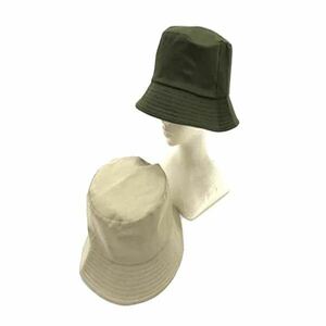 新品未使用 帽子 ハット 深め レディース パッカブルハット バケットハット シンプル ベージュ UV対策 紫外線対策