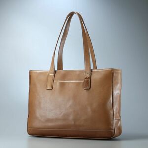 COACH コーチ レザー トート バッグ ベージュ ブラウン BLEECKER PEBBLED LEATHER WEEKEND TOTE TG7886 7790 A4 ショルダー 肩かけ