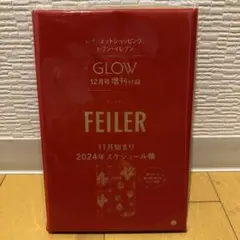 GLOW 12月号付録 FEILER 11月始まり 2024年スケジュール帳