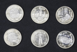 平成26年 Japanese 47 prefectures coin program 五百円貨幣 6枚セット