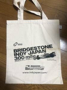 BRIDGESTONE INDY JAPAN 300miles エコバッグ インディジャパン 武藤英紀