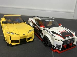 レゴ LEGO スピードチャンピオントヨタ GR スープラ 76901と日産 R35 GT-R ニスモ NISMO 76896 2台セット　ジャンク