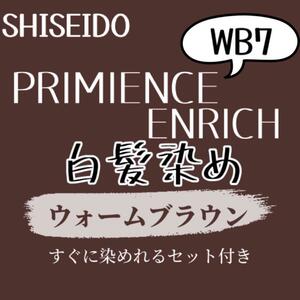 最安値 資生堂 WB7 白髪染め ロングヘア用 ヘアカラー剤 ２本組 セット付 ヘアカラー ウォーム ブラウン 少し暖色みのある艶のあるブラウン