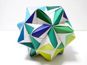 くす玉　30枚組　折り紙　ユニット　A-13　30色　kusudama　origami　ハンドメイド