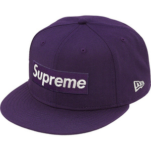 7 1/4 supreme 20ss $1M Metallic Box Logo New Era purple