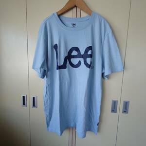 Lee リー アメリカ古着 半袖Tシャツ【L】水色系 スカイブルー　コットン混　　979-6H1523