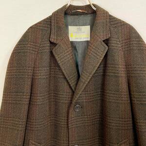 希少《 Old Model / AQUASCUTUM / 42REG 》50s 60s 美品【 アクアスキュータム ツイード バルマカーンコート 英国製 ビンテージ 】