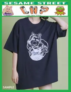 L.H.Pエルエイチピー　セサミー　カーミット＆ミス・ピギー　Tシャツ