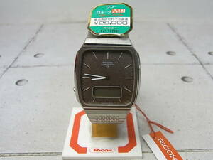 RICOH/リコー　アラームデュアル　クオーツ腕時計　デジアナ　デッドストック/未使用・タグ付き