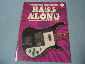 ｍ輸入ベース用楽譜　Bass Along - 10 Classic Rock Songs Continued 　CD付　コールドプレイ　ブライアン・アダムス　他　洋楽